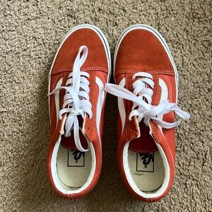 Orange women’s vans size 7.5
